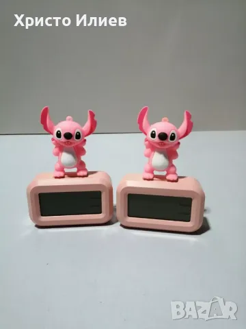 Дигитален будилник Часовник disney stitch Лило и Стич розов, снимка 2 - Други - 49462620