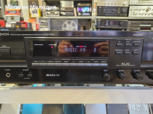 Ресийвър DENON DRA-375RD Две по 80 вата. В отлично техническо и визуално състояние., снимка 4 - Ресийвъри, усилватели, смесителни пултове - 53177189