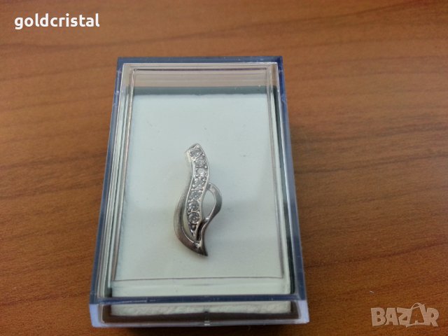 Сребърна висулка медальон с циркони, снимка 3 - Антикварни и старинни предмети - 42770920