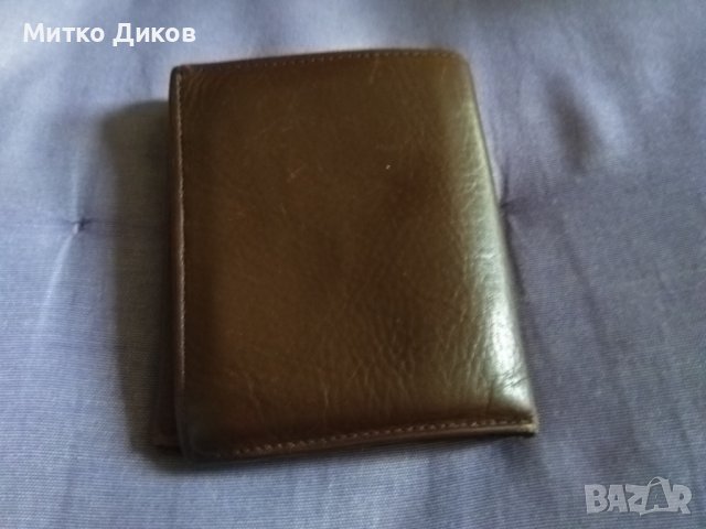 Портфейл Капраз естествена кожа 120х100мм-много прегради за карти, снимка 2 - Портфейли, портмонета - 42505219