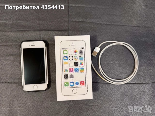 iPhone 5S 16GB, без драскотини, работи перфектно, за смяна на батерия