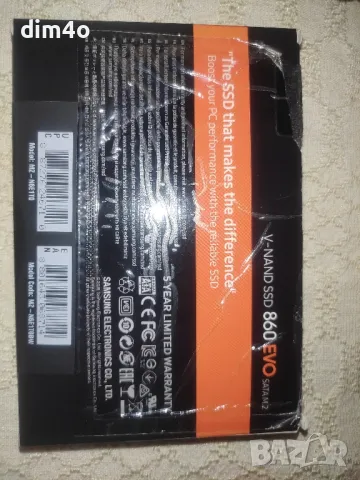 M2 2280 SATA 1TB SSD model:SAMSUNG 860 EVO, снимка 2 - Твърди дискове - 47670786