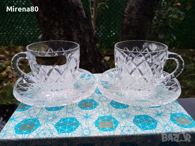 * Bohemia * - 2 бр. кристални чаши - нови ! 