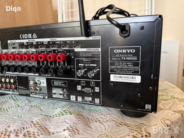 Onkyo TX-NR555 Bluetooth Wi-Fi, снимка 13 - Ресийвъри, усилватели, смесителни пултове - 51585053