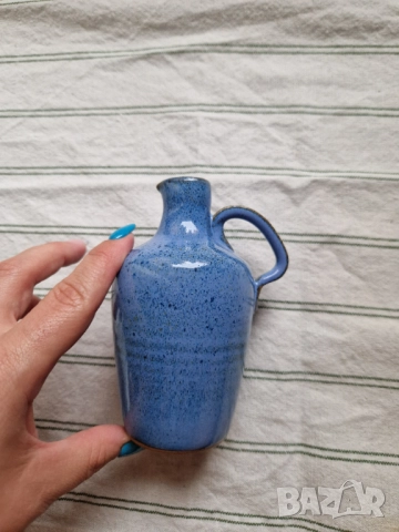 Малка кобалтово синя кана – ръчна изработка, Англия 