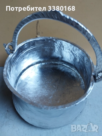 малко котле калайдисано изцяло, снимка 2 - Антикварни и старинни предмети - 52206201