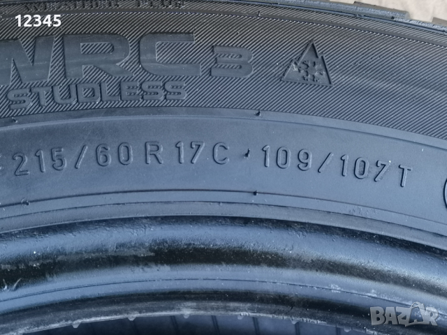 215/60R17C nokian dot2017-№330, снимка 9 - Гуми и джанти - 44585482