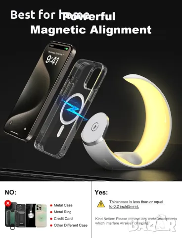 Безжично зарядно устройство VAFOTON 4 в 1, снимка 7 - Друга електроника - 49440707