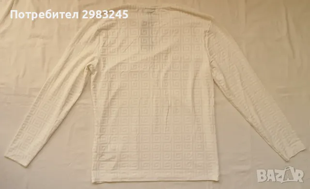 Бяла блуза с дълги ръкави , снимка 2 - Блузи - 48132166