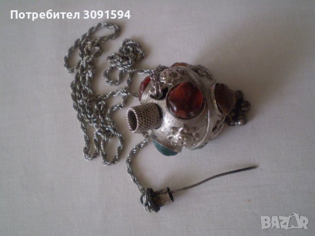 колекционерско шишенце за парфюм инкрустирано , снимка 8 - Антикварни и старинни предмети - 37124108