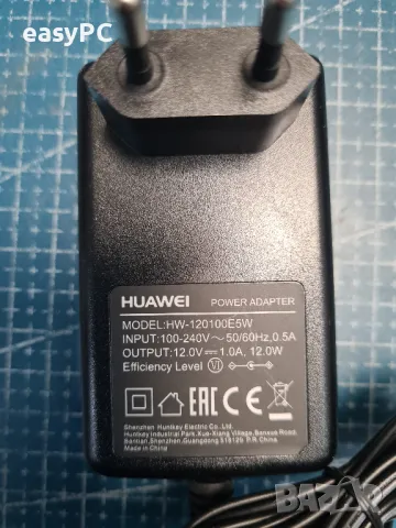 Оригинален захранващ адаптер HUAWEI HW-120100E5W 12V 1.0A , снимка 2 - Друга електроника - 50287228