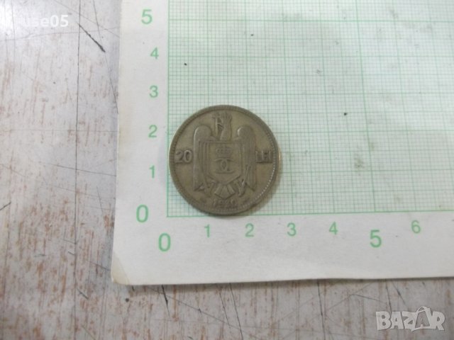 Монета "20 LEI - 1930 г.", снимка 2 - Нумизматика и бонистика - 30810948