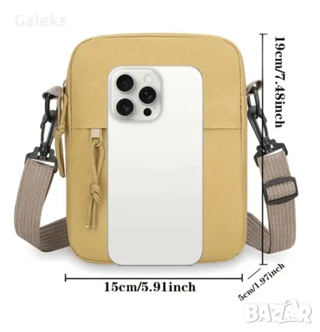 Малка ваканционна чантичка с презрамки /Черен Оксфордски плат!, снимка 4 - Чанти - 50222711