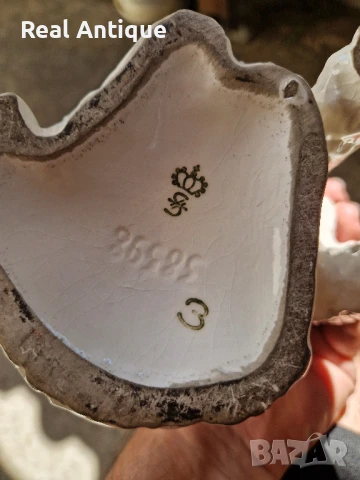 Рядка антикварна колекционерска немска порцеланова фигура статуетка Sitzendorf , снимка 8 - Антикварни и старинни предмети - 50605089