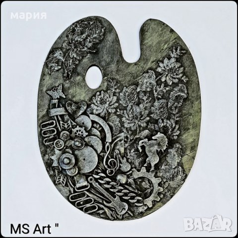 Палитра #mixedmedia! Ръчна изработка!, снимка 1