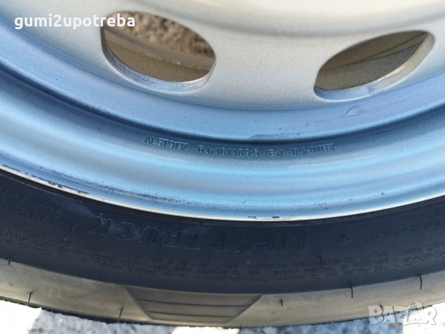 16 джанти 6х180 FORD Trasit 6J et109.5 Bridgestone 195/75/16 2018г, снимка 4 - Гуми и джанти - 39989629