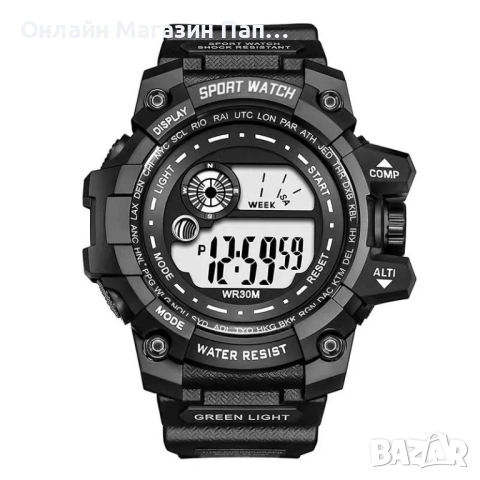 Мъжки Дигитален Часовник LByzHan 2124MH – LED Осветление, Водоустойчив Спортен Дизайн, снимка 2 - Мъжки - 52349316