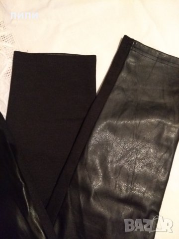 Черен дамски кожен клин, снимка 5 - Клинове - 30569528