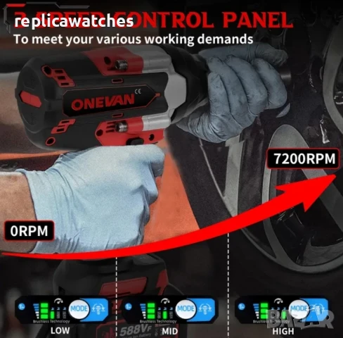 ударен гайковерт 1800нм с две батерии, снимка 6 - Винтоверти - 50730378