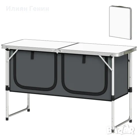 Сгъваем къмпинг шкаф Outsunny Camping Kitchen, снимка 12 - Къмпинг мебели - 56333278