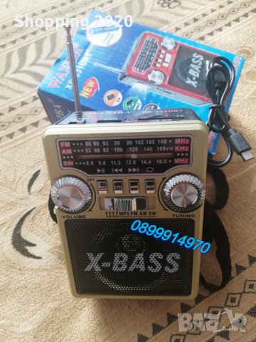 Преносим радиоприемник с LED фенерче и слот за USB/SD карта FM радио, снимка 4 - Радиокасетофони, транзистори - 38239511