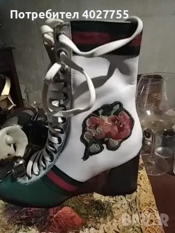 Боти Gucci от естествена кожа. Чисто нови , снимка 3 - Дамски боти - 46809913