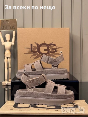 UGG Дамски Бежови Сандали ЮДЖИДЖИ Код E723, снимка 2 - Сандали - 51227402