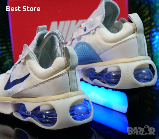 Nike Air Max 2021 - Цвят Бяло и Синьо Мъжки Маратонки 40-45 Номер , снимка 4 - Маратонки - 52732647