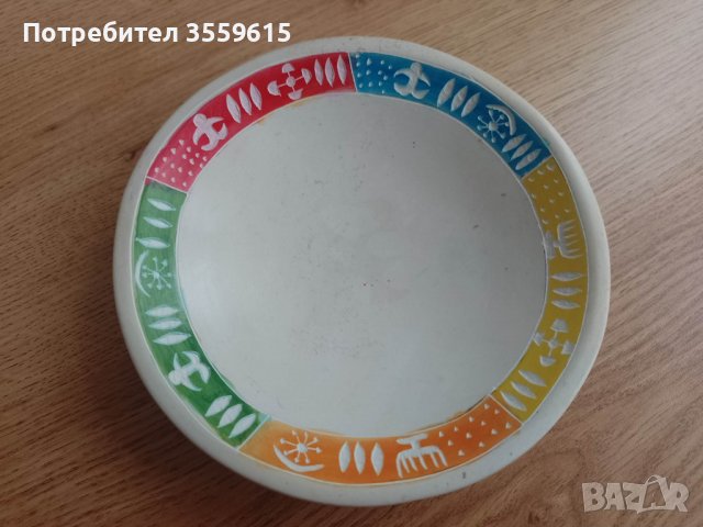 красива мраморна чиния от остров Мадагаскар, снимка 1