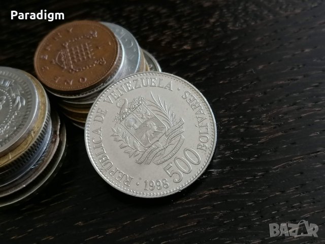 Mонета - Венецуела - 500 боливара | 1998г., снимка 1 - Нумизматика и бонистика - 29283705