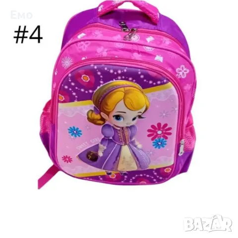 Детска раница с цветен дизайн и различни илюстрации, снимка 5 - Раници - 48524722