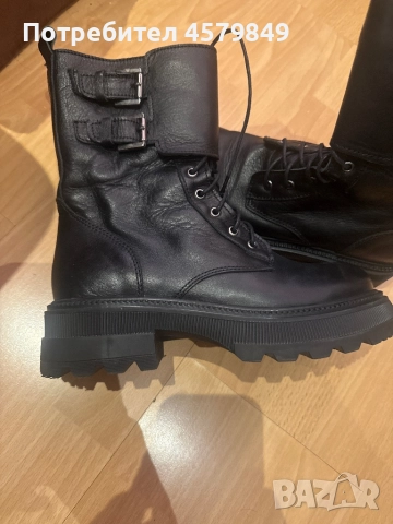 Боти ест. кожа 38 номер, снимка 4 - Дамски боти - 52520491