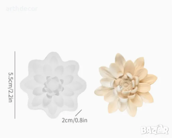 Силиконови молдове / калъпи цветя, снимка 3 - Други - 56307905