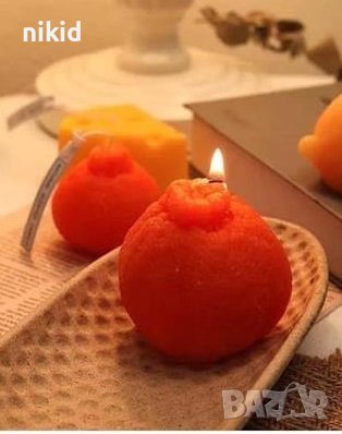 3D Мандарина Портокал силиконов молд форма калъп фондан шоколад гипс свещ, снимка 3 - Форми - 38030621