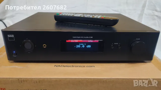 NAD C368 - Hybrid Digital DAC Amplifier, снимка 2 - Ресийвъри, усилватели, смесителни пултове - 49090222