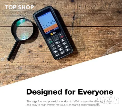 Нов AGM M9 Здрав Телефон с Големи Бутони за Възрастни 1000mAh Без Wi-Fi, снимка 5 - Motorola - 49509680