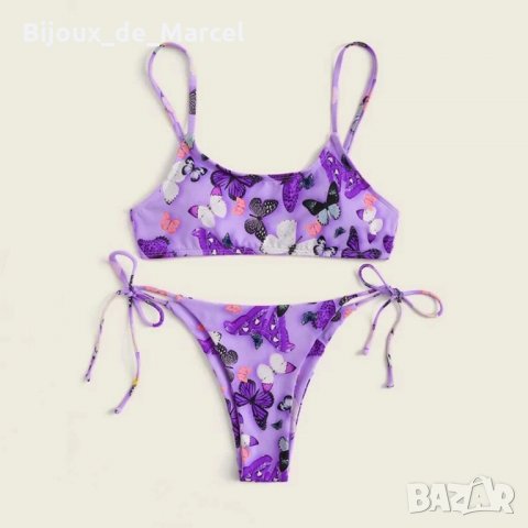 Бански Butterfly 1 Purple - S M размери, снимка 2 - Бански костюми - 31617004