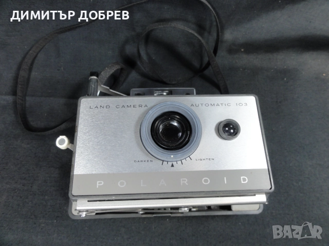 СТАР РЕТРО МЕХОВ ФОТОАПАРАТ POLAROID LAND CAMERA AUTOMATIC 103, снимка 5 - Антикварни и старинни предмети - 52681215