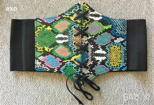 Ефектен корсет, Колан корсет, Еластичен корсет еко кожа, снимка 5 - Корсети, бюстиета, топове - 39506590