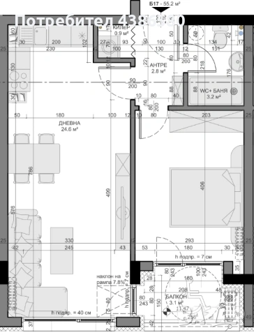 ПРОДАВА ДВУСТАЕН АПАРТАМЕНТ кв. Владиславово, гр. Варна, снимка 2 - Апартаменти - 53189192