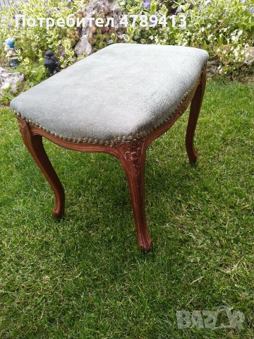 Табуретка стил Луи 15-ти, снимка 5 - Дивани и мека мебел - 54356680