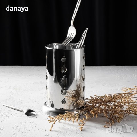 4069 Сушилник за прибори поставка за вилици лъжици Ябълки