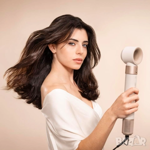Мултифункционален уред за коса Cecotec CeramicCare AirGlam Champagne 1400W висок клас с Coanda, снимка 3 - Сешоари - 54306956