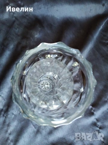 кристална ваза арт деко, снимка 3 - Антикварни и старинни предмети - 29638633