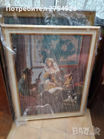 10 изящни френски гоблена , снимка 5 - Гоблени - 52578775