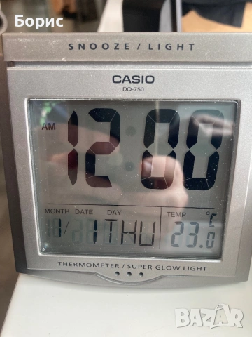 Casio DQ-750,часовник,будилник,термометър,ОТЛИЧЕН