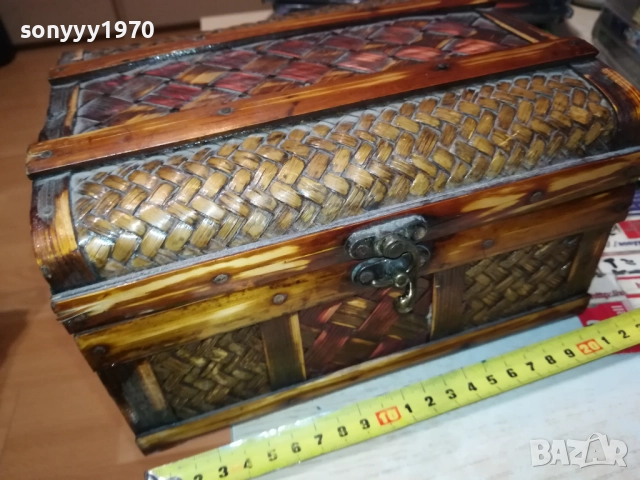 КРАСИВА ПЛЕТЕНА КУТИЯ ОТ ЕДНО ВРЕМЕ 0109252037LCHERY, снимка 9 - Антикварни и старинни предмети - 51570910