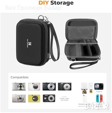 Нов K&F Concept калъф за фотоапарат – лека и компактена чанта за пътуване, снимка 5 - Чанти, стативи, аксесоари - 47519814