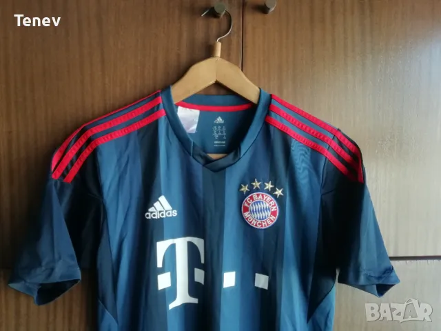 Bayern Munich Adidas оригинална тениска фланелка Байерн Мюнхен 2013/2014 трети екип, снимка 3 - Тениски - 48432007
