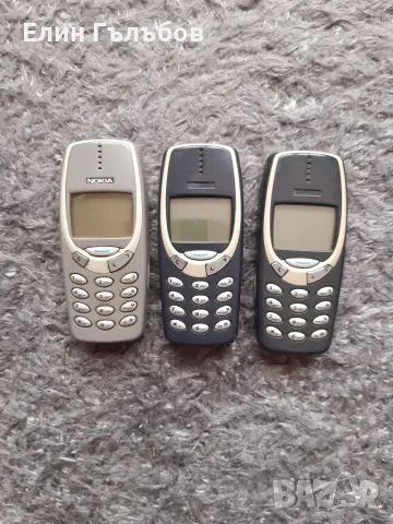 NOKIA 3310 мобилни телефони работещи, без батерии и със зарязни у-ва 4 броя, снимка 2 - Nokia - 55430778
